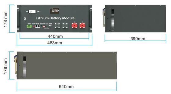 100A Lithium Iron Phosphate Battery 4800WH High Capacity Energy Storage