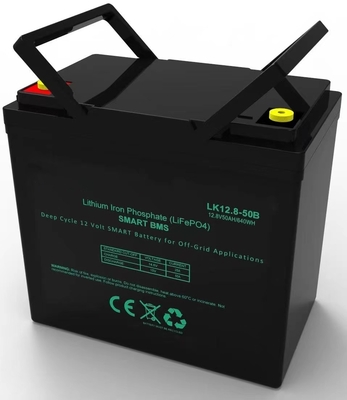 12V 50Ah LiFePO4 Battery Pack For Solar And Power Backup