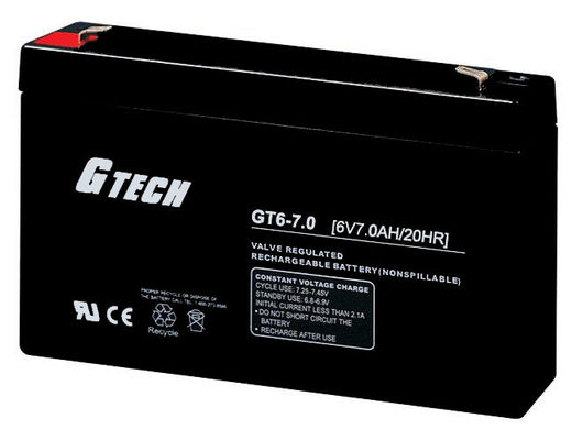 1.04KG sealed maintenance free rechargeable battery 6v 7ah For Alarm System