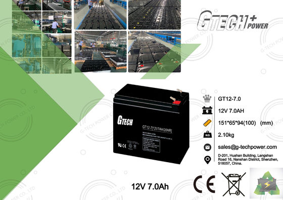 2.05 Kg 12 Volt Gel Type Lead Acid Battery For Solar System System , Valve Regulated Lead Acid Battery 12v