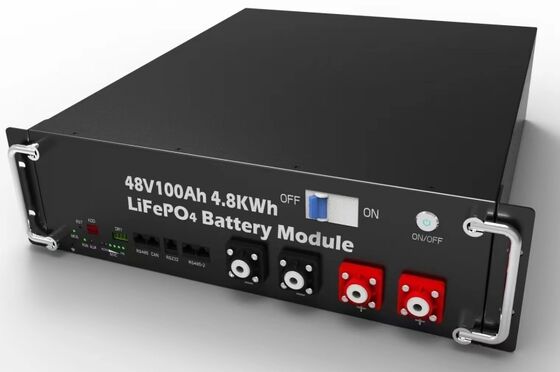 LiFePO4 Battery Pack 48V 100Ah 4.8KWH Rack Mounted Energy Storage Battery for UPS Power Station