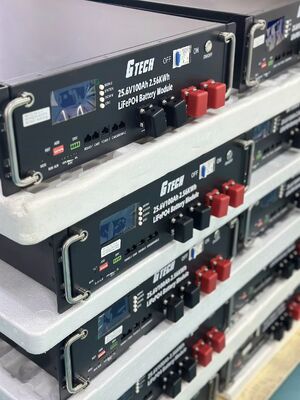 LiFePO4 Battery Pack 25.6V 200Ah 51.2KWh Rack Mounted Energy Storage Battery